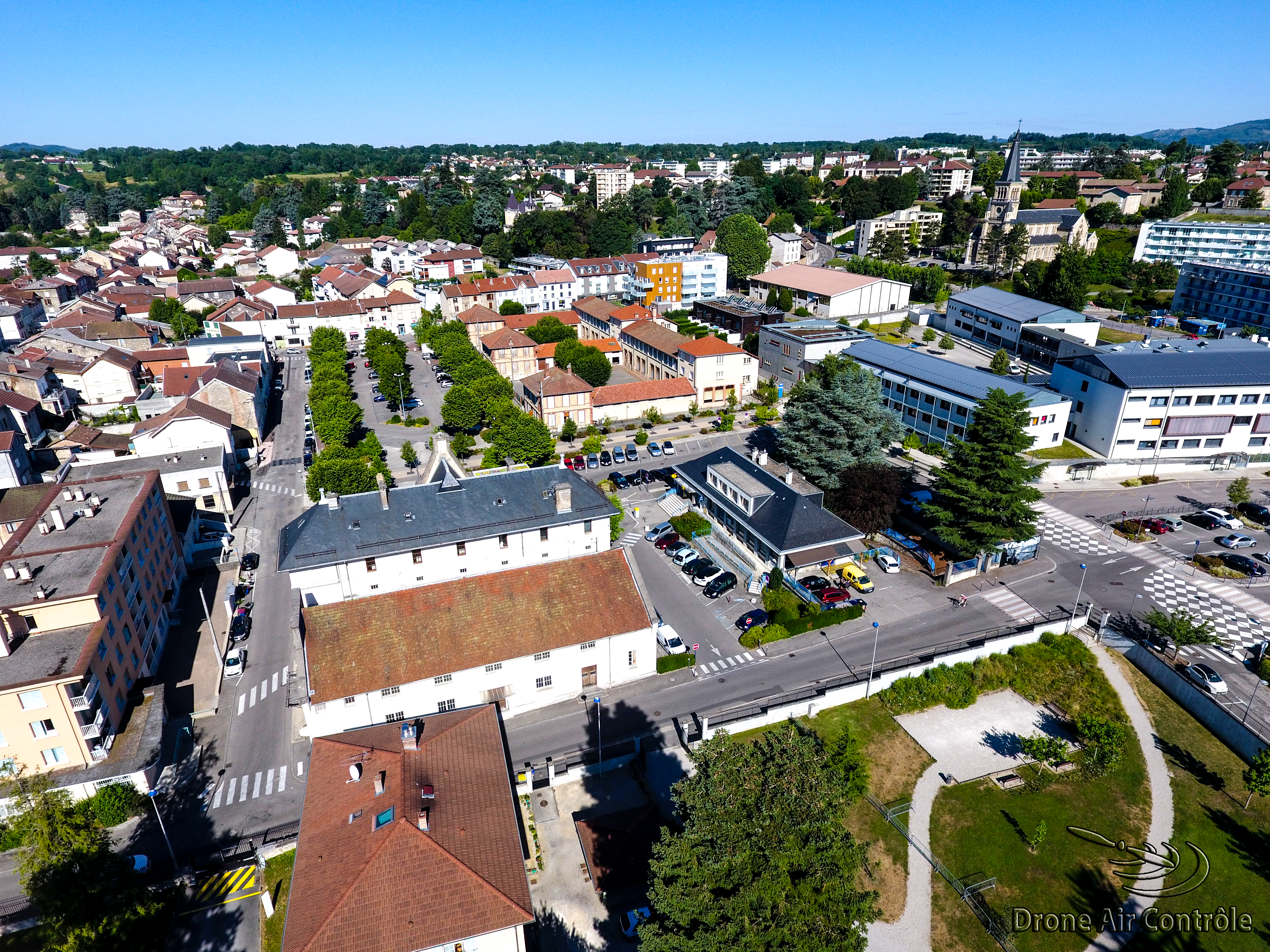 vue aérienne centre ville