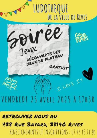 soirée jeux ludo