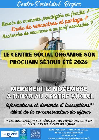 réunion prépa vacances